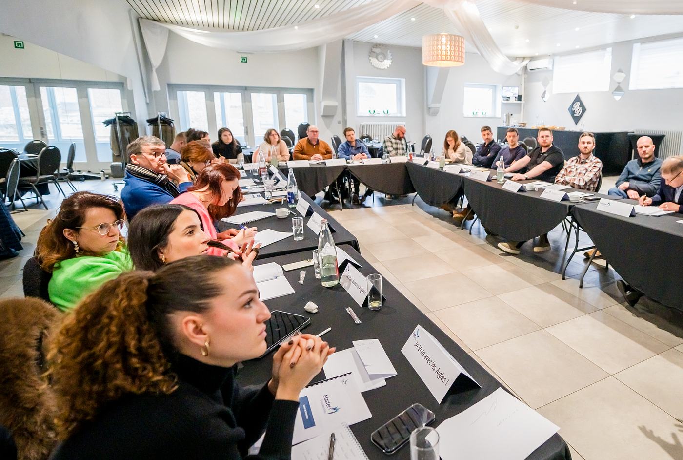 Une session de travail Eagle Academy